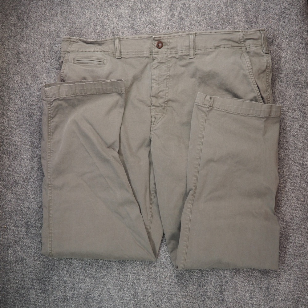 American Eagle Pants Mens 40x30 Original Straight Olive Solid Extreme Flex Chino